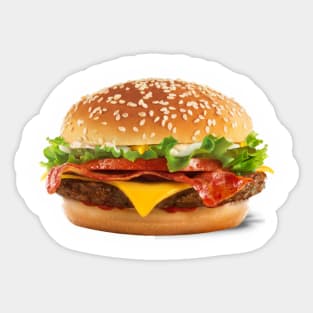 Burger Sticker